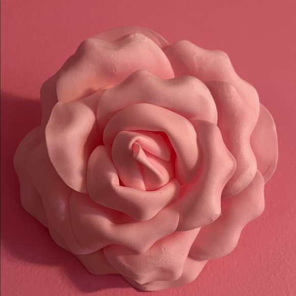 Pink 'Love' Wall Decor with Floral Accents - Picture 5 of 6